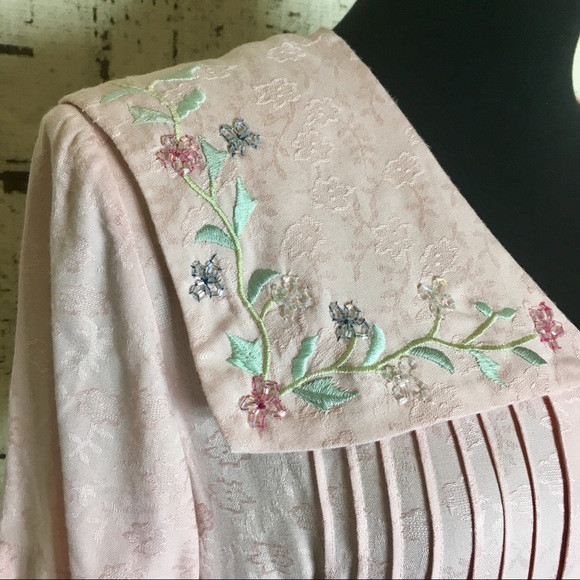 Vintage Karin Stevens Cottage core Dress modest - Picture 7 of 9